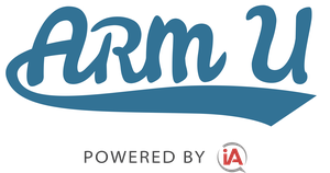 Logo for ARM-U webinar program [Image by creator  from insideARM]